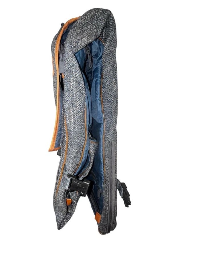 Vintage Hartmann Mens Tweed Belting Leather Mobile Traveler Classic Garment Bag - Image 4 of 4