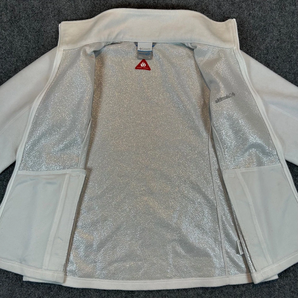 Женская флисовая куртка Columbia Bugaboo II Interchange Omni Heat Цвет белый На молнии Размер XL - Изображение 2 из 4