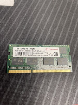 TRANSCEND INFORMATION TS512MSK64W3N 4GB / WORKING