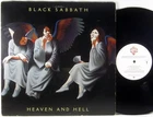 WARNER BROS Black Sabbath HEAVEN AND HELL 1980 BSK-3372 NM-