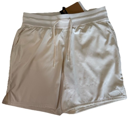 Woman Shorts The North Face Aphrodite Motion Bermuda Shorts Ivory Medium Long 8" - Picture 2 of 6
