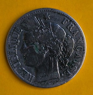 PIECE 2 FRANCS ARGENT CÉRÈS 1872 K