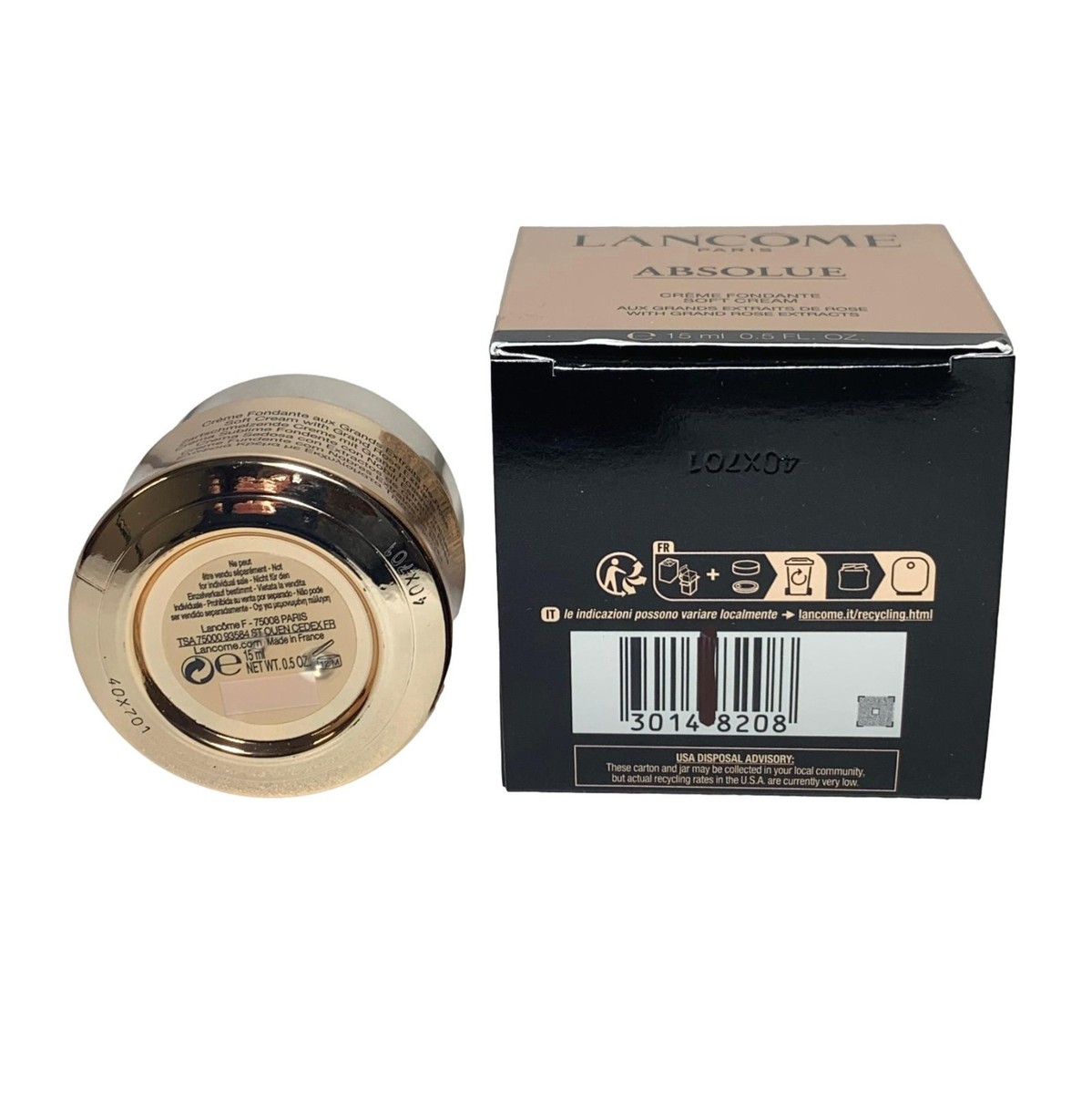 Lancôme Absolue Soft Cream 15ml 0.5oz Mini Perpetual Rose Extract