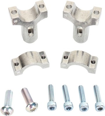 Moose Racing Inner Mount Clamp for Aluminum Handguards Silver #0635-1031