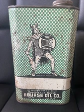 Nourse Oil Co. Vintage Oil Can 1 Qt, Kansas City Mo.