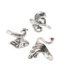 3Pcs Adjustable Knitting Loop Ring Crochet Loops Yarn Guide Finger Holder