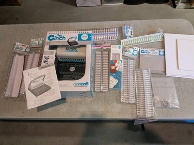 We R Memory Keepers The Cinch Book Binding Machine Bundle w/ Wires & Supplies