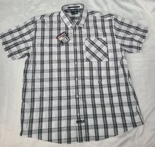 NWT 4XL Men's - South Pole Brand - Button Down Plaid Shirt - Hexagon Product