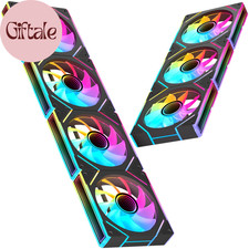 7 Pack ARGB Fans, 4 Forward Fan 3 Reverse Fans  Intelligent Temperature Control