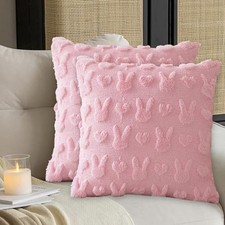 Easter Decorations-Easter Pillow Covers 18x18 inch Set of 2 Soft Easter06