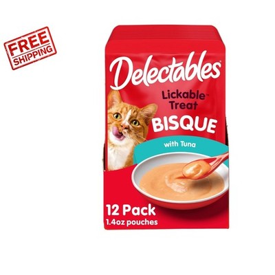 12-Pack Tuna Lickable Treats for Adult Cats - Hydration & Joy Unlocked