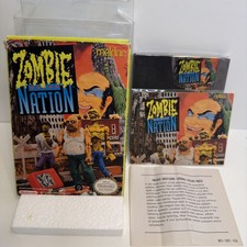 Zombie Nation Nintendo Entertainment System NES Complete CIB +Protective Case