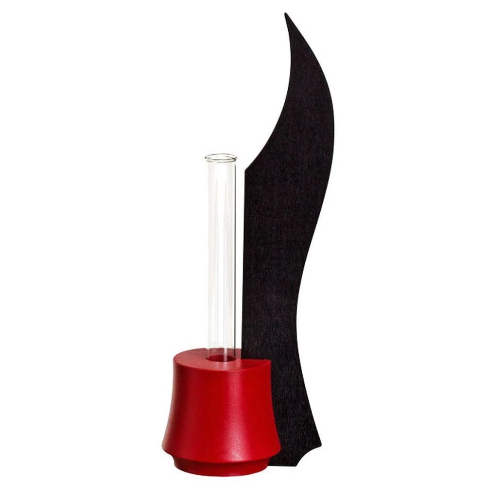 Table Decoration Table Vase Anthracite Ruby Red Bxhxt 3 1/2x9 13/16x2 5/8in New