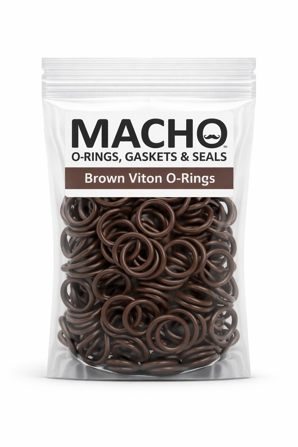 AS568 011 Brown Viton O Rings 75 Durometer | FKM Seal | 100 Pack | Macho O-Ring