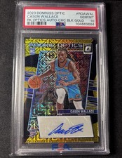 2023-24 Panini Donruss Optic Choice Black Gold RA /8 Cason Wallace PSA 10