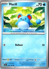 Marill 033/142 Corona Stellare Comune Carta Pokemon Giocata Leggermente TCG Singola