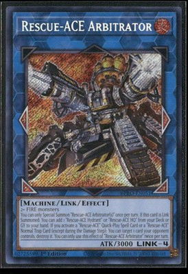 Rescue-ACE Arbitrator 1st Edition Secret Rare Burst Protocol BPRO-EN051 NM