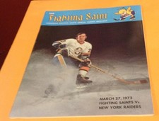 RARE MARCH 27TH 1973 WHA PROGRAM - NEW YORK VS MINNESOTA - TERRY RYAN SR.  !!!!