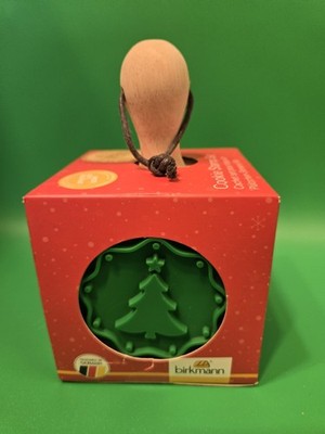 Birkmann X-mas Cookie Stamp Set Of 3 Silicone/ Wood. Crafted In Germany New