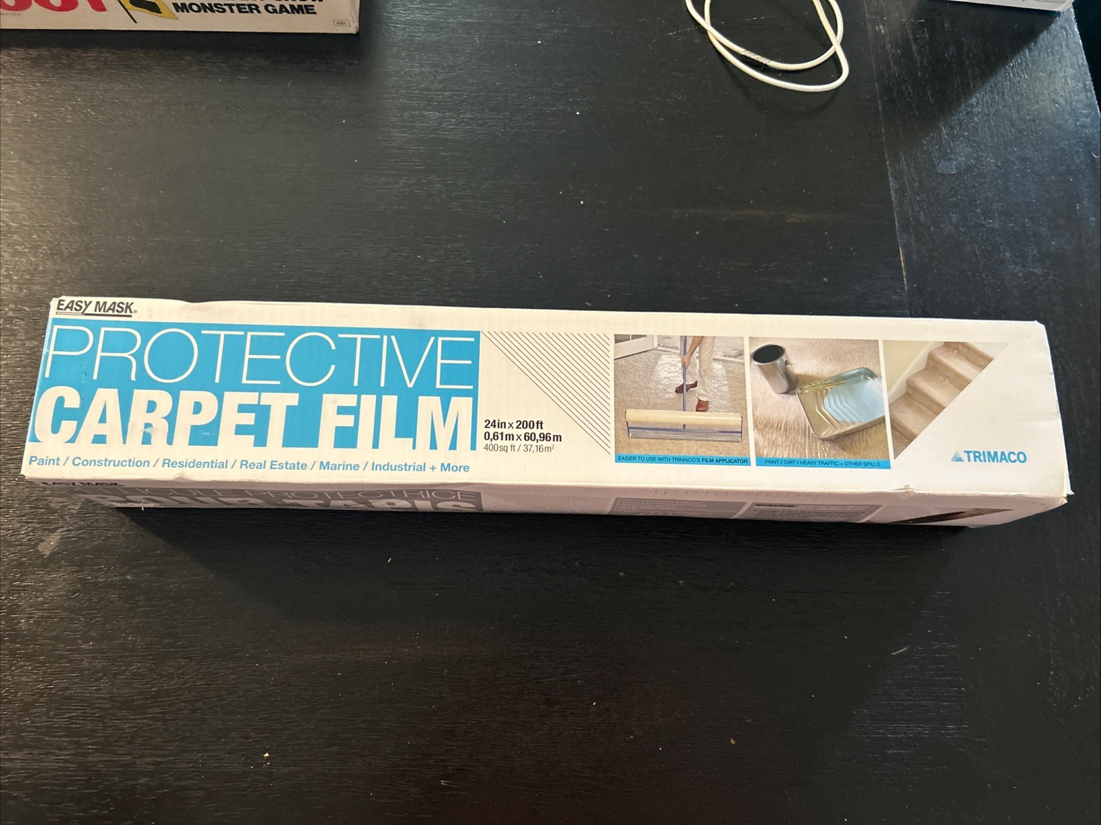 Trimaco Easy Mask Protective Film For Carpets 2 mil 24” X 200’ 400 Square Feet