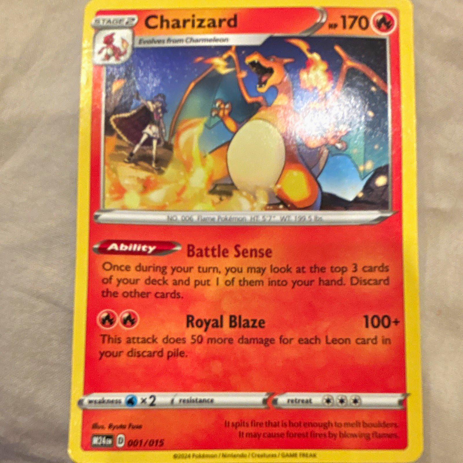 Charizard 007/015 McDonald's 2024 Holo Rare Eng 170 HP