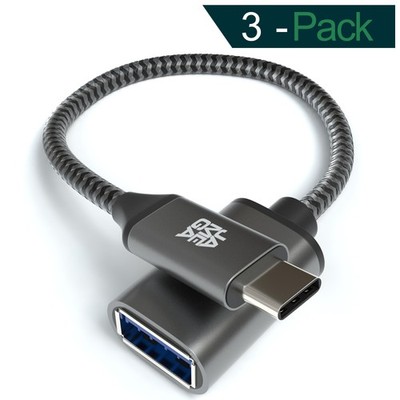 USB-C zu USB Adapter USB Typ C 3.1 zu USB 3.0 für Apple, MacBook, usw. | 3er Set