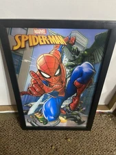 Open Road Brands Marvel 12 x 17 (inch) Lenticular Spiderman 3D Framed Photo 