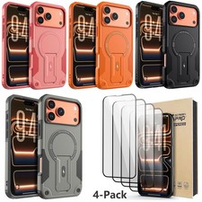 Case For iPhone 18 Pro Max 17 18 Pro Rugged Stand Phone Cover / Screen Protector