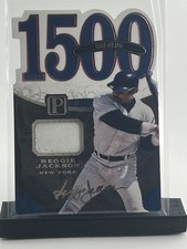 2016 Pantheon 1500 RBI Club Reggie Jackson die cut game worn patch 119/199