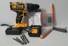 Tegatok Cordless Drill with 20v Battery - Charger - Accessories - CD-20K