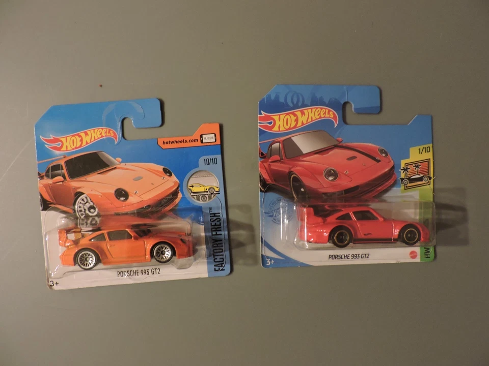 2 Hot Wheels Modelle: Porsche 993 GT2 - NEU und OVP!
