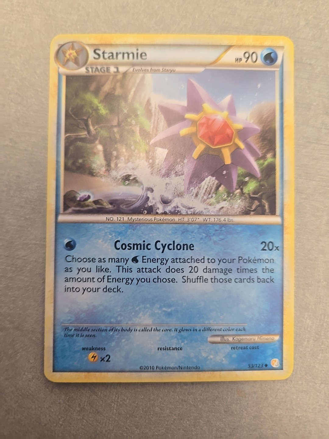 Starmie 53/123 Heartgold & Soulsilver Regular