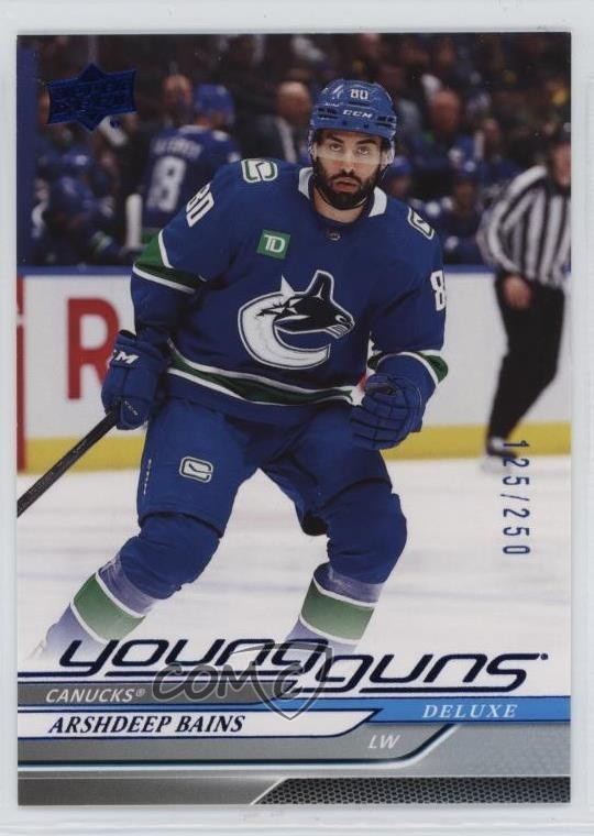 2024-25 Upper Deck Series 1 Young Guns Deluxe 125/250 Arshdeep Bains #231 08at