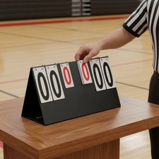 6 Digit Scoreboard Portable Flip Scoreboard Sturdy for Club