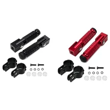 Generic Motorcycle Foot Pegs Foot Rests Folding Sturdy Easy Installation 8mm