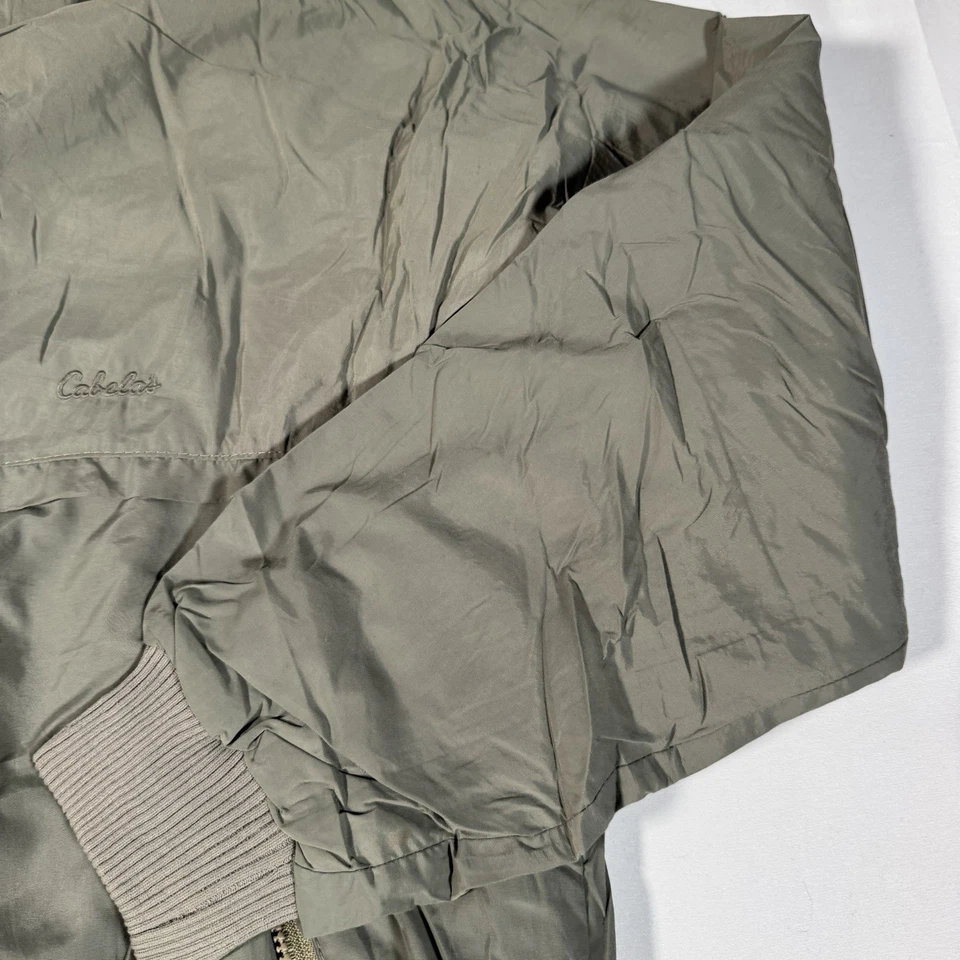 Cabela’s Fleece Lined Bomber Jacket Green Men’s Large - Image 3 of 4