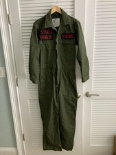 Halloween Ghostbusters Costume Patches Marine Corp Jumpsuit Mens 36R Overalls