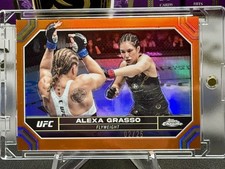 2024 Topps Chrome UFC Alexa Grasso Orange Refractor /25