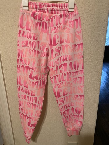 Justice Girls SIZE M 10 Jogger Pant pink - Picture 3 of 4