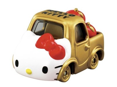 Takara Tomy Dream Tomica Hello Kitty 50th Anniversary GOLD NEU JAPAN