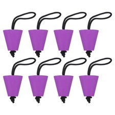8Pcs Universal Kayak Scupper Plug Kit 3/4" to 1.5" Scupper Holes Purple