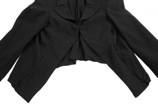 COMME des GARCONS wool buttonless short jacket bl… - image 8