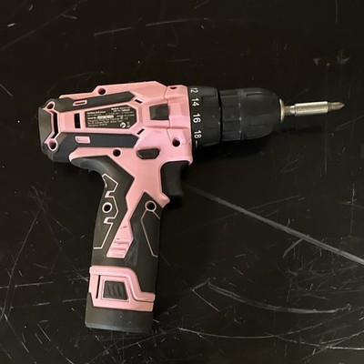 WORKPRO W004576A 12V Cordless Drill Driver Pink/Black 1.5Ah Li-Ion