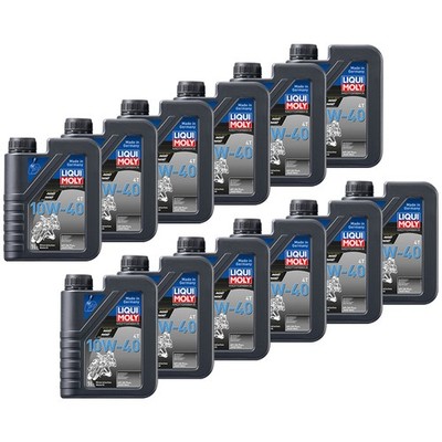 Motoröl mineralisch LIQUI MOLY 10W40 12x 1 L für Laverda Suzuki Triumph Yamaha