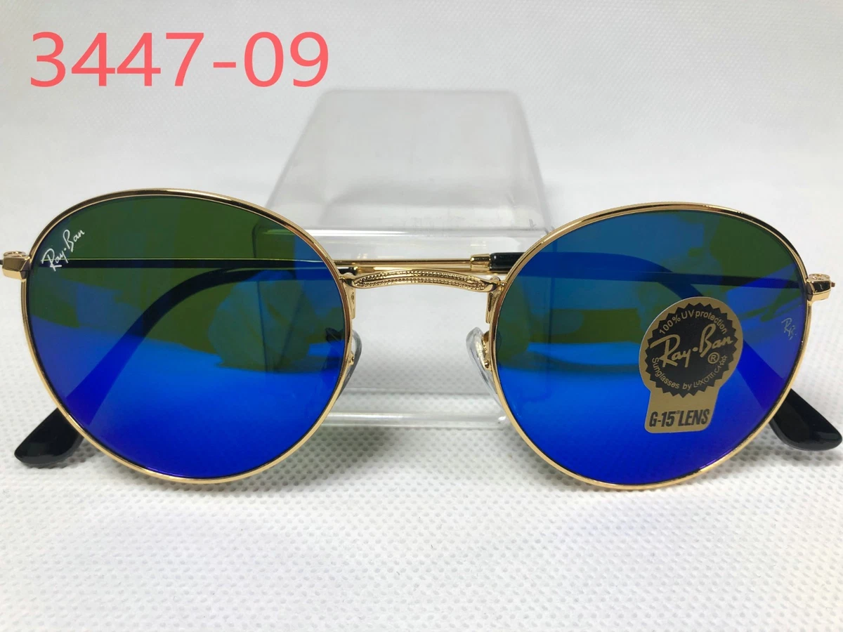 Ray-Ban Men Blue Round Sunglasses for Men for sale | eBay