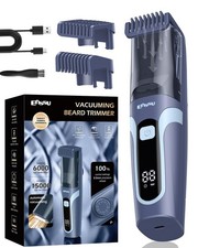 Beard Trimmer for Men Auto-Vacuum, Rechargeable Men Beard Trimmers with 2 Com...