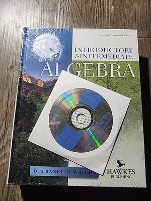 Introductory & Intermediate Algebra Wright Hardcover 2010 Instructor's Annotated