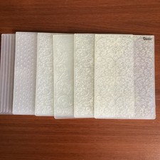 6 Darice Embossing Folders use with Cuttlebug paper craft card making