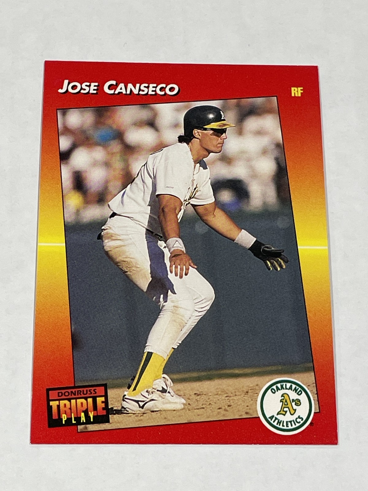 1992 Triple Play Baseball #214 - Jose Canseco - Oakland Athletics
