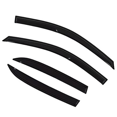 Window Visors Rain Guards Deflectors - 4-Pack Side Window Deflector Vent Shade 